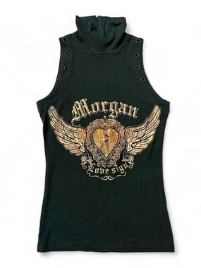 Vintage Morgan de toi grommet top